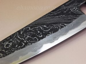 越後 司作 『雲流鍛地 三徳』 両水牛えんじゅ柄付