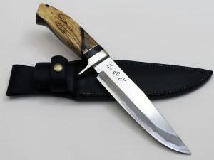 西田大祐作　青紙スーパー本割込ナイフ170～Daisuke Nishida Aogami Super Outdoor Knife170