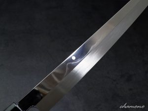 富嶽（富士山）　剣型柳刃 白二鋼本焼　鏡面300